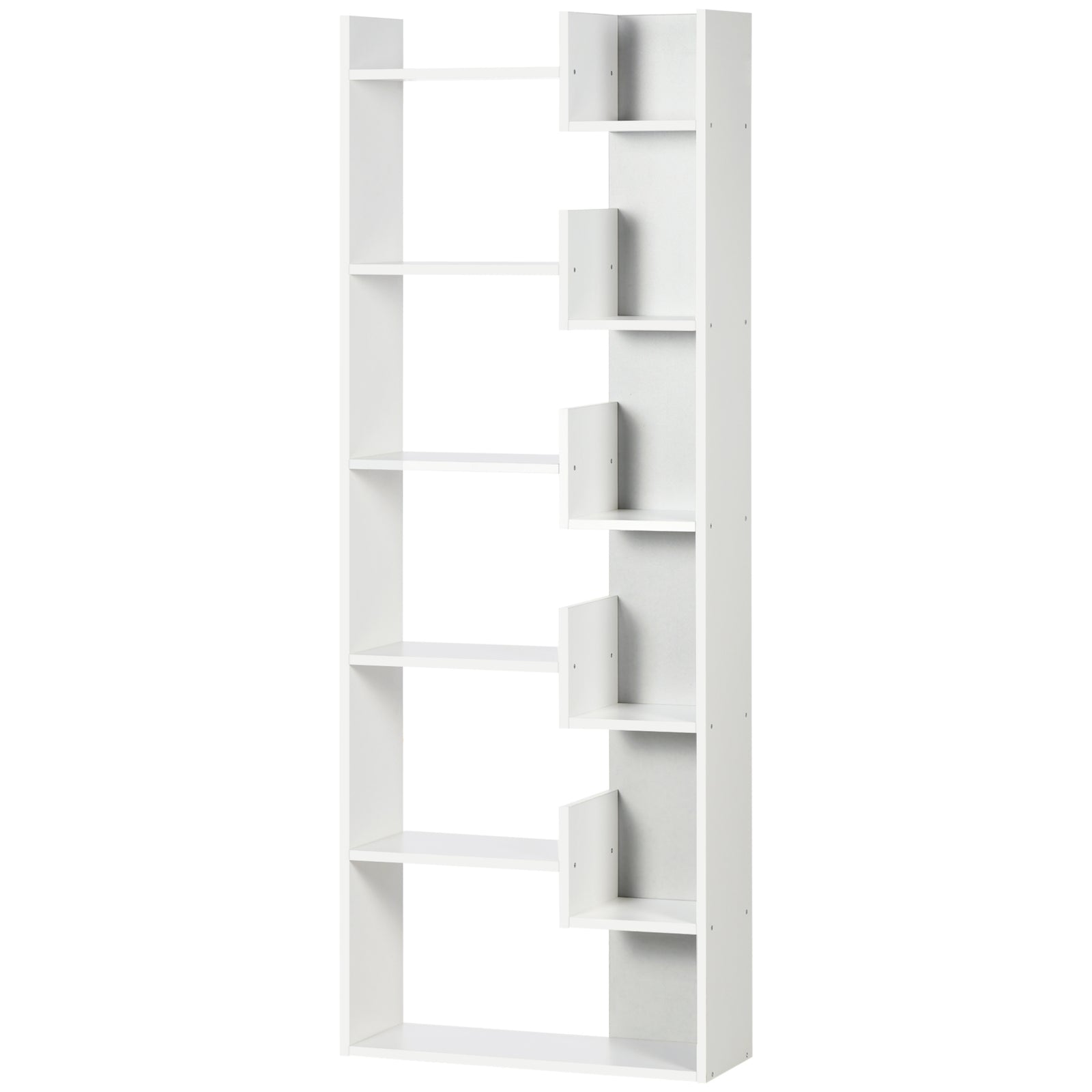 6 Tier Bookshelf Freestanding Decorative Storage Shelves