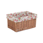 Wicker Double Steamed Garden Rose Willow Storage Baskets | Medium | Red