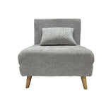 Joel Uno Single Chair Sofa Bed | One Size | Grey