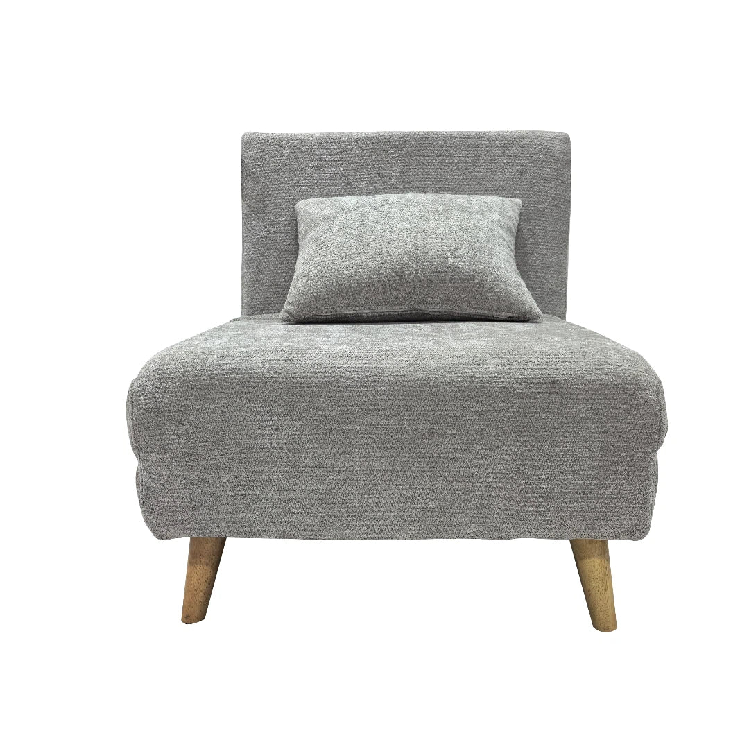 Joel Uno Single Chair Sofa Bed | One Size | Grey