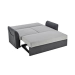 Faux Suede Double Pull-out Sofa Bed - 2 Seater