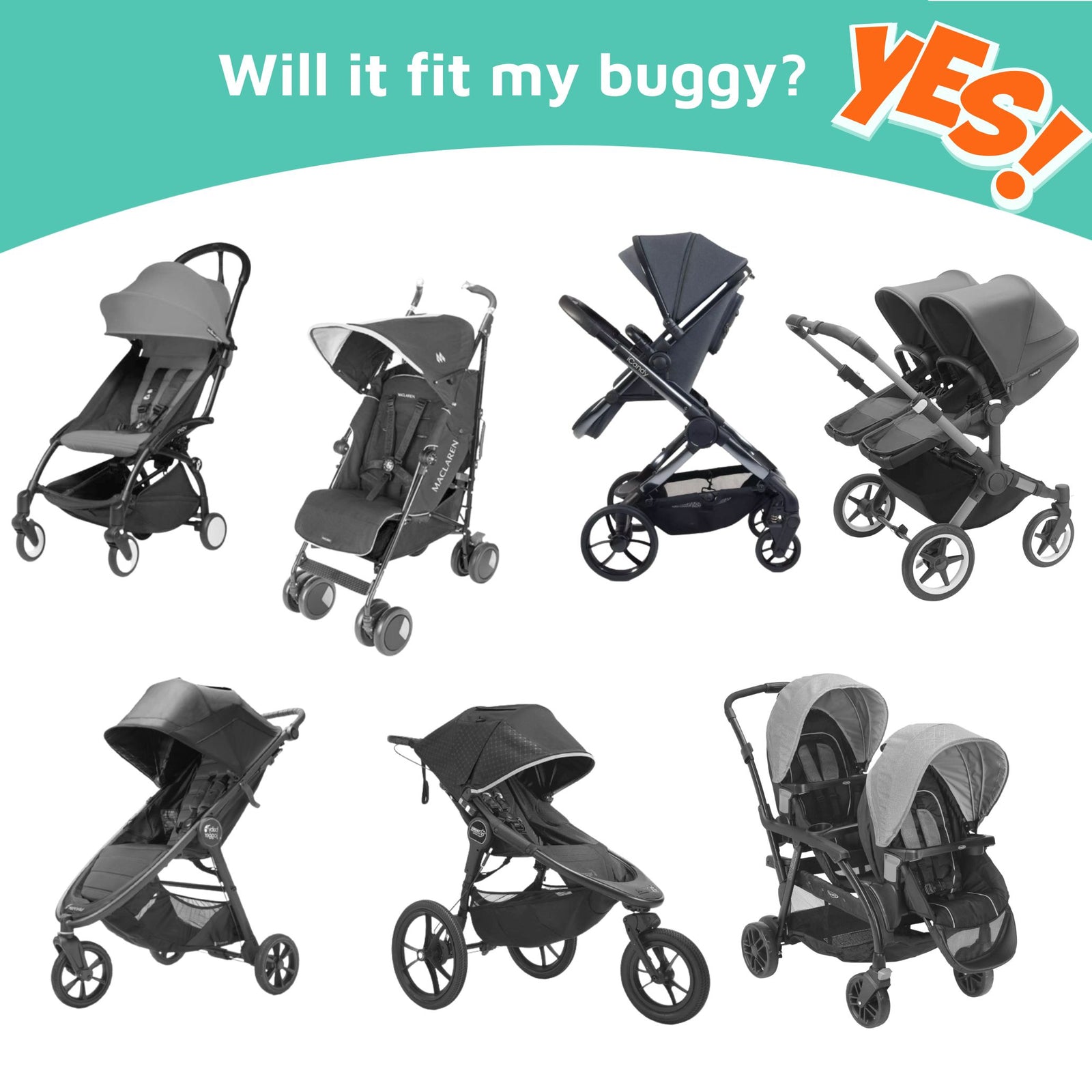 Plus Extra Pram Or Stoller Shade