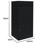Anti-theft Parcel Post Box Xl | Black