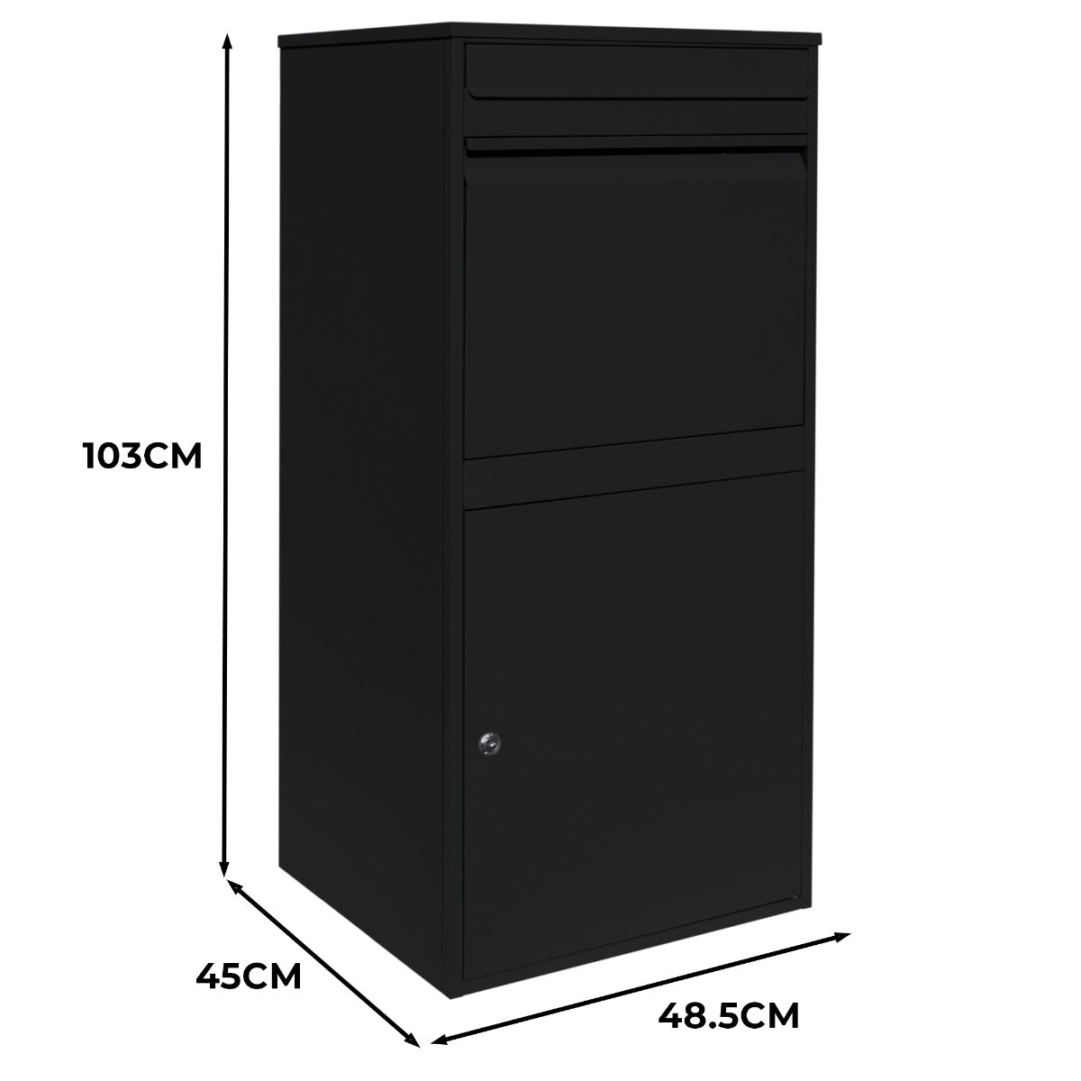 Anti-theft Parcel Post Box Xl | Black