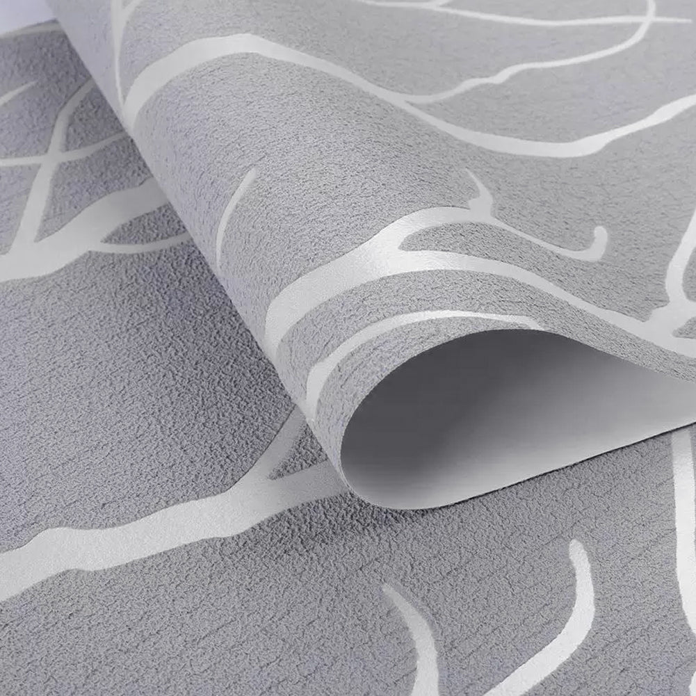 Modern Grey 3d Non-pasted Thick Wallpaper