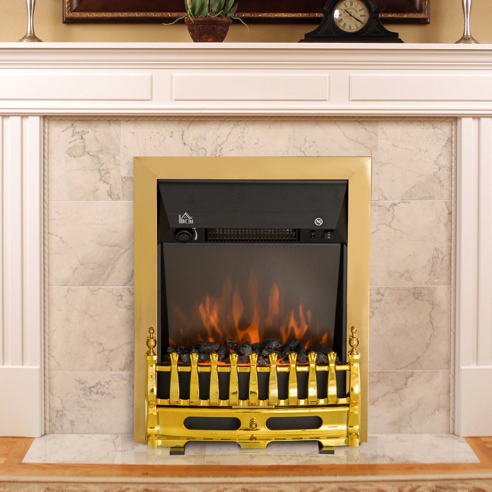 Electric Fireplace 1/2kw Led Fire Flame For Living Room