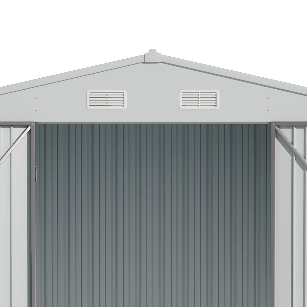 10x12ft Metal Garden Shed Outdoor Metal Storage Shed With Lockable Door