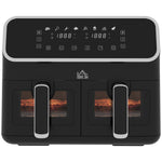 Dual Zone Air Fryer 8l Double Air Fryer With Sync Finish | One Size | Silver