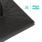 19kg Square Resin Parasol Base - Black