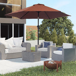 2.6m Patio Umbrella With Tilt Crank | Coffee