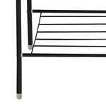 152cm Freestanding Metal Clothes Rail With Bottom Rack