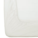 Brushed Cotton Fitted Sheet 100% Cotton Luxury Flannelette | Double | Cream