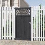 90cm W X 90/120/150/180cm H Rhombus Garden Wood Fence Gate | 180cm