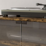 4-tier Hi-fi Stand With Adjustable Shelves | Rustic Brown