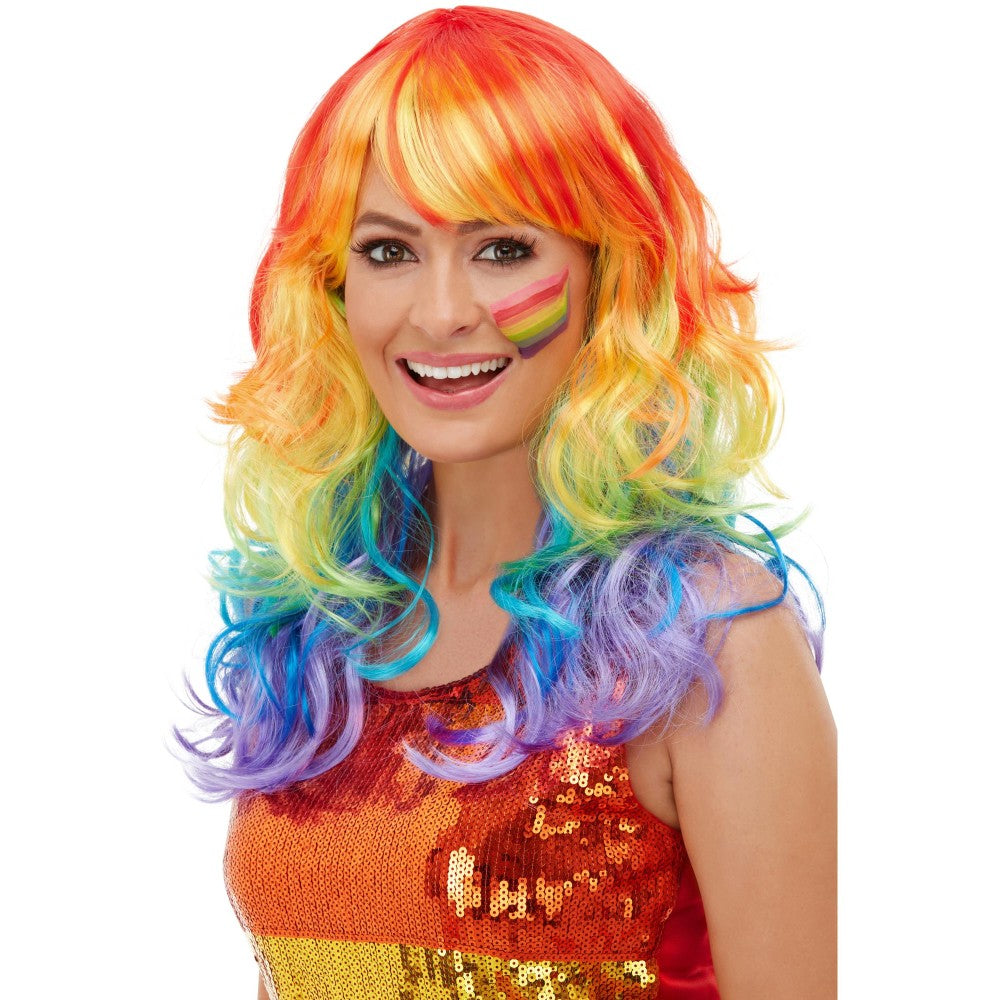 Rainbow Glam Wig