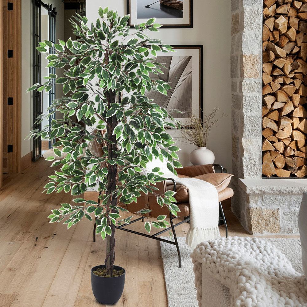 150cm/180cm Artificial Ficus Tree Decorative Plant In Planter | Large