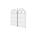 Breeins 10pcs Decorative Metal Garden Fence Panels