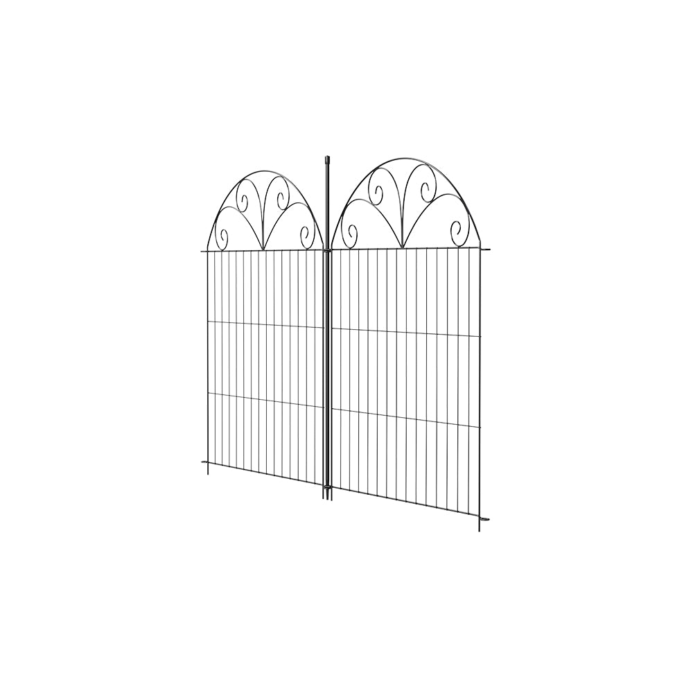 Breeins 10pcs Decorative Metal Garden Fence Panels