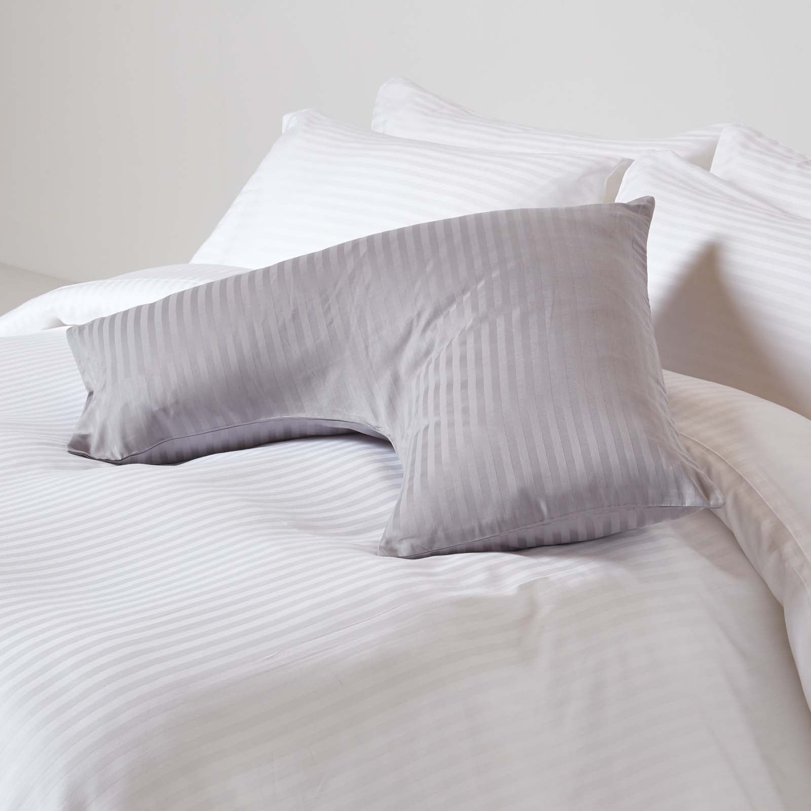 Egyptian Cotton Super Soft V Shaped Pillowcase 330 Tc | V Shape | Grey