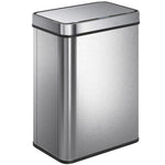 Kitchen Bin With Fingerprint-proof Stainless Steel, Silver Tone | 50l | Silver