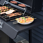 4+1 Gas Burner Grill, Bbq Trolley, Wheels | Black