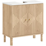 Under Sink Bathroom Cabinet For Basin Without Or With Pedestal, Oak