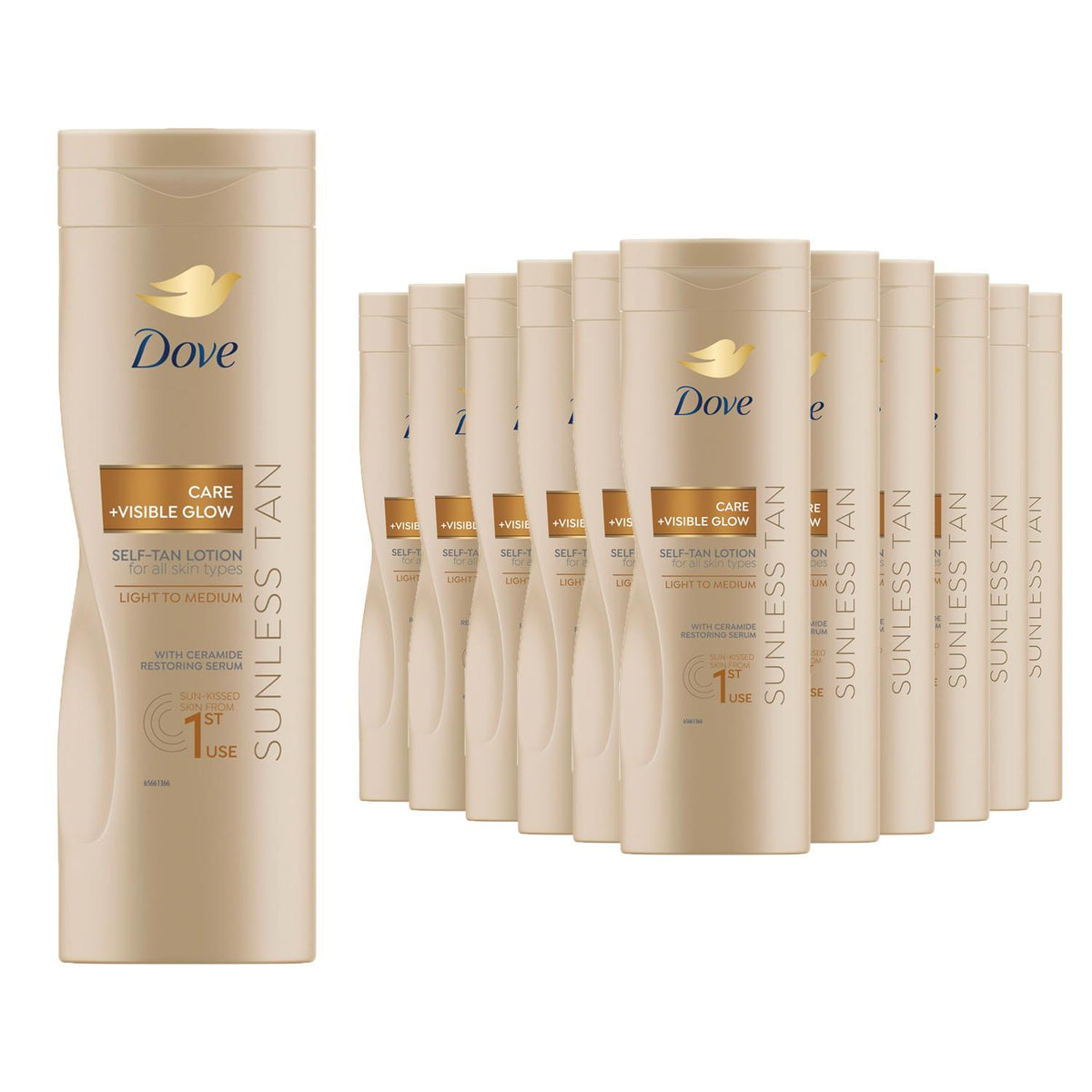 Visible Glow Self-tan Lotion Nourishing Care Light To Medium Skin | Set of 12