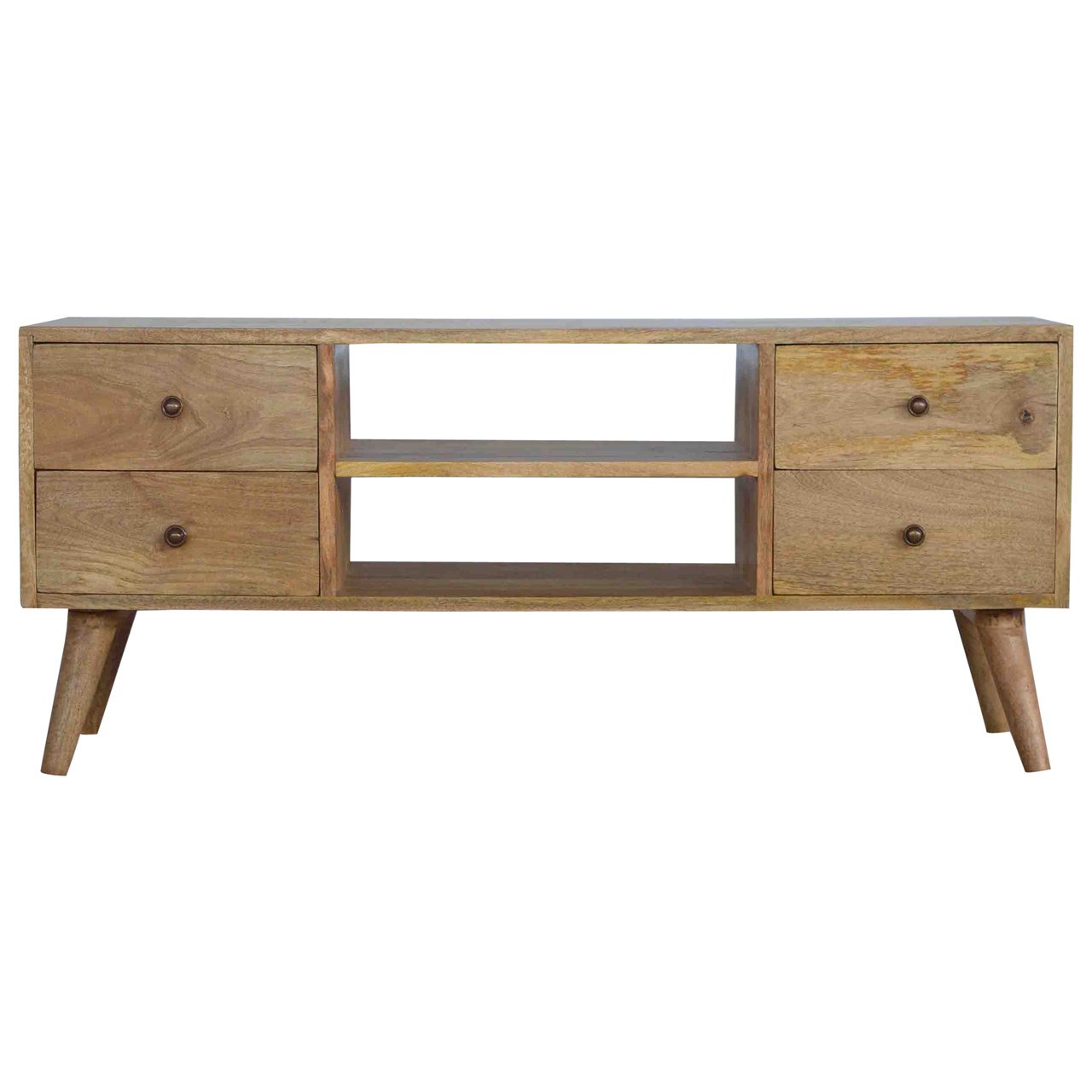 Solid Wood Nordic Entertainment Unit