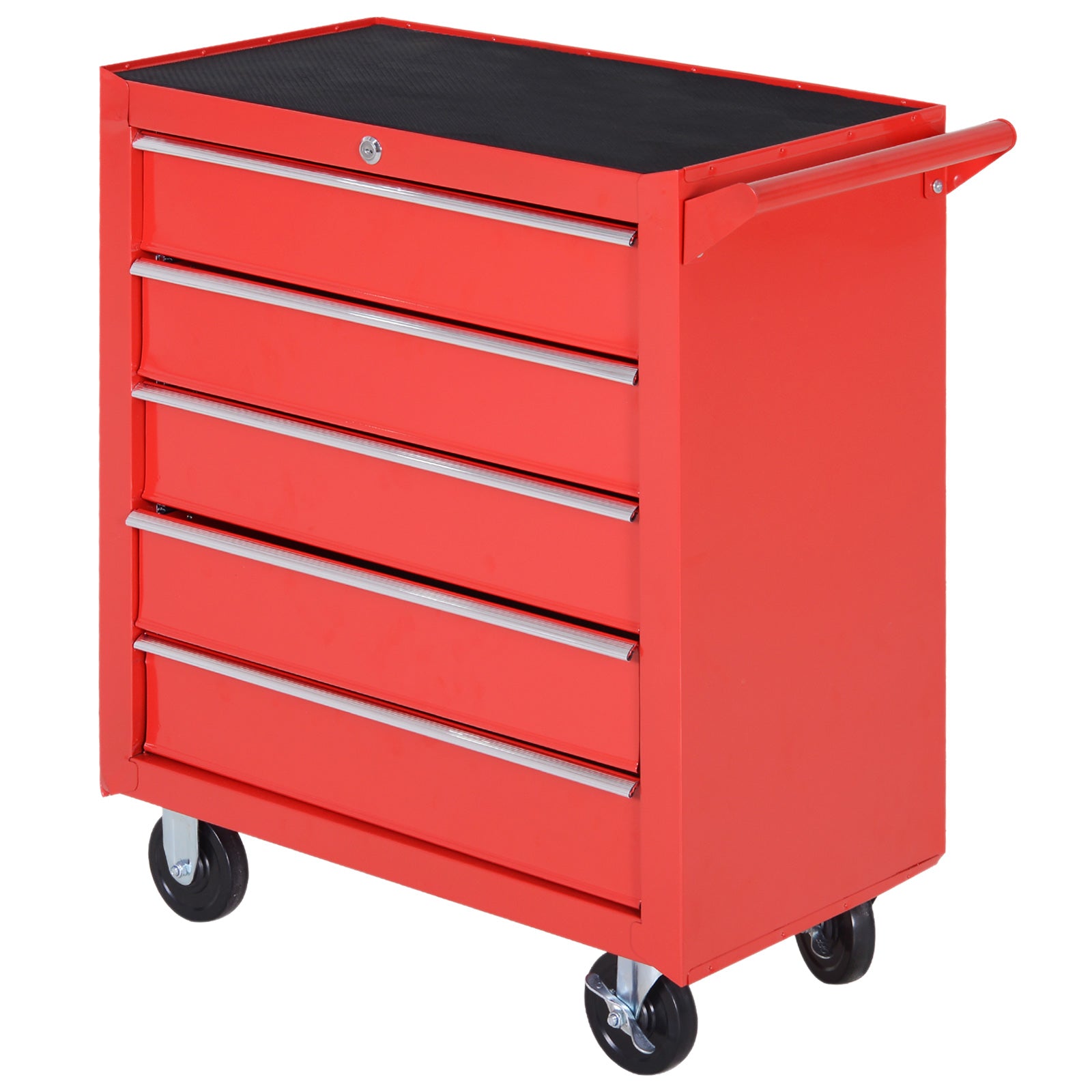 Roller Tool Cabinet Stoarge Box 5 Drawers Garage Workshop Chest Red