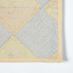 Harlequin Pattern Cotton Bath Mat | 50 x 80cm | Mustard