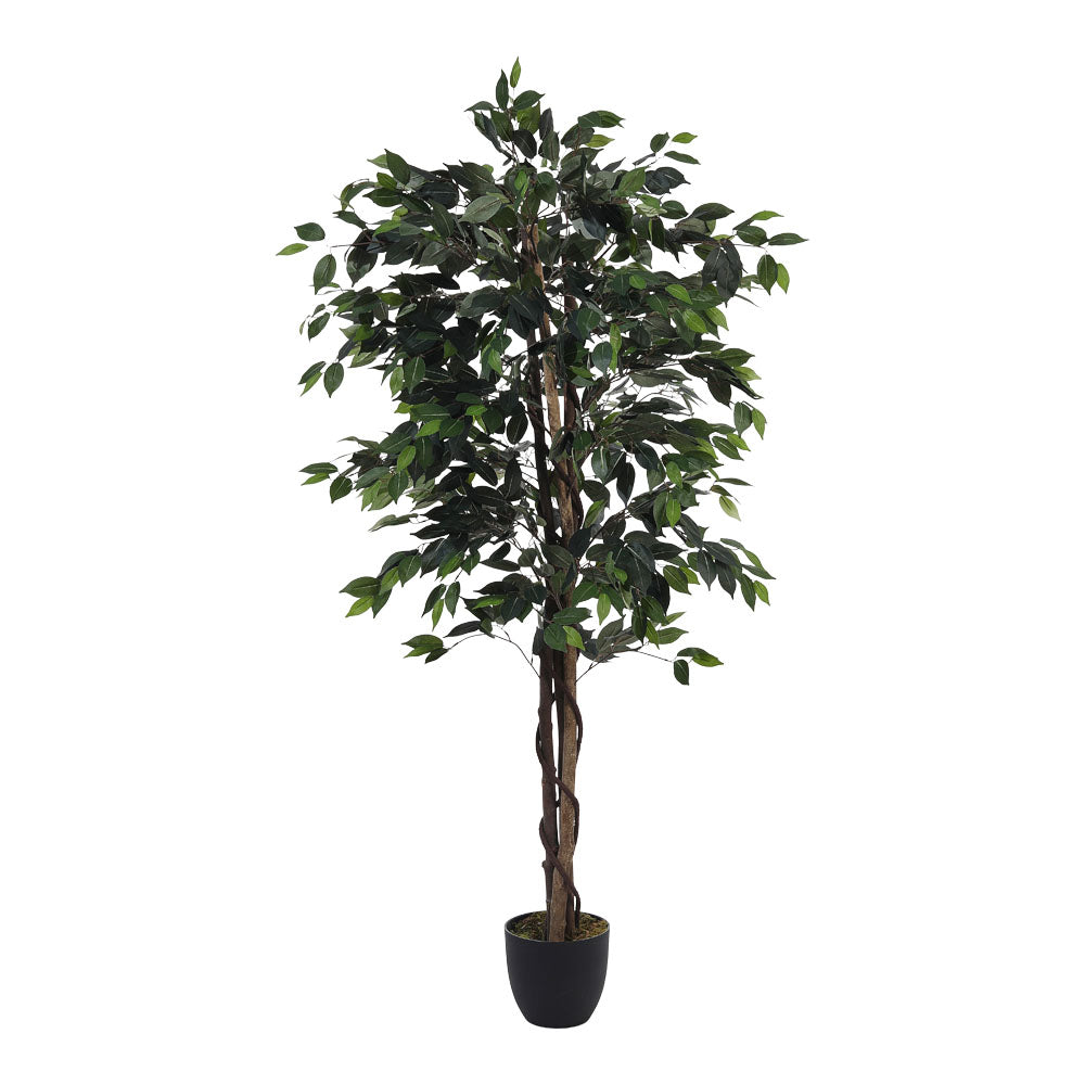 180cm Tall Artificial Banyan Tree In Planter Decorative Faux Plant For Home And Office