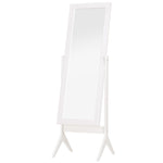 Freestanding Dressing Mirror 148x47cm Adjustable Angle | One Size | White