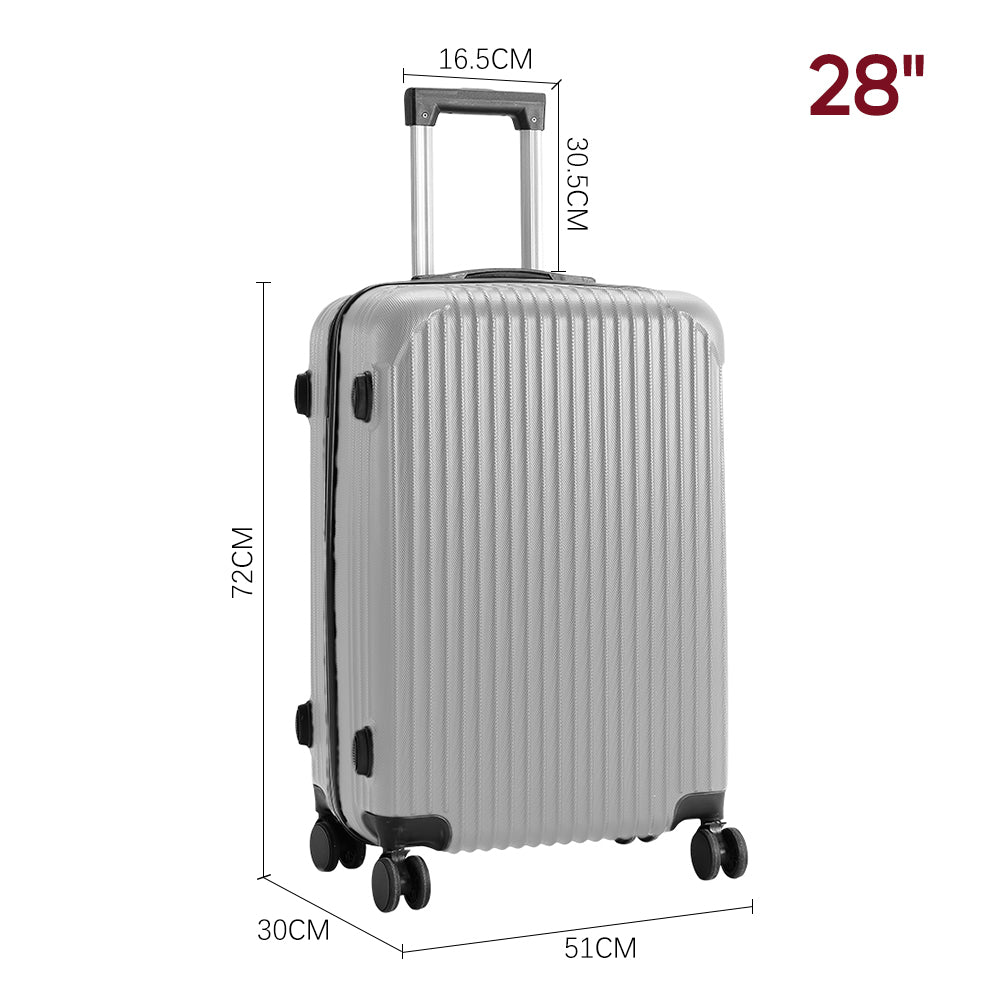 Hardshell Spinner Wheel Luggage Travel Suitcase | Grey