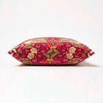 William Morris Strawberry Thief Velvet Cushion | 45cm x 45cm | Black