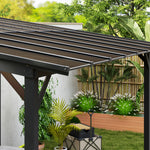 Pergola Kit Gazebo W/ Upf 50+ And Waterproof | Large | Dark Gray