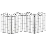 Garden Fence 4 Panels 44in X 12ft Steel Border