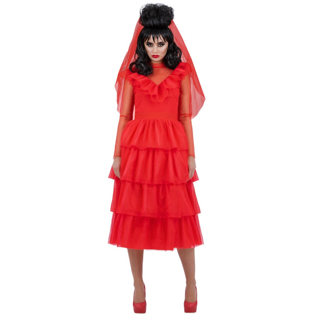 Beetlejuice, Lydia Bride Long Dress Costume | Small
