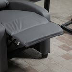 Recliner Sofa Chair Pu Leather Massage W/ Remote | Gray