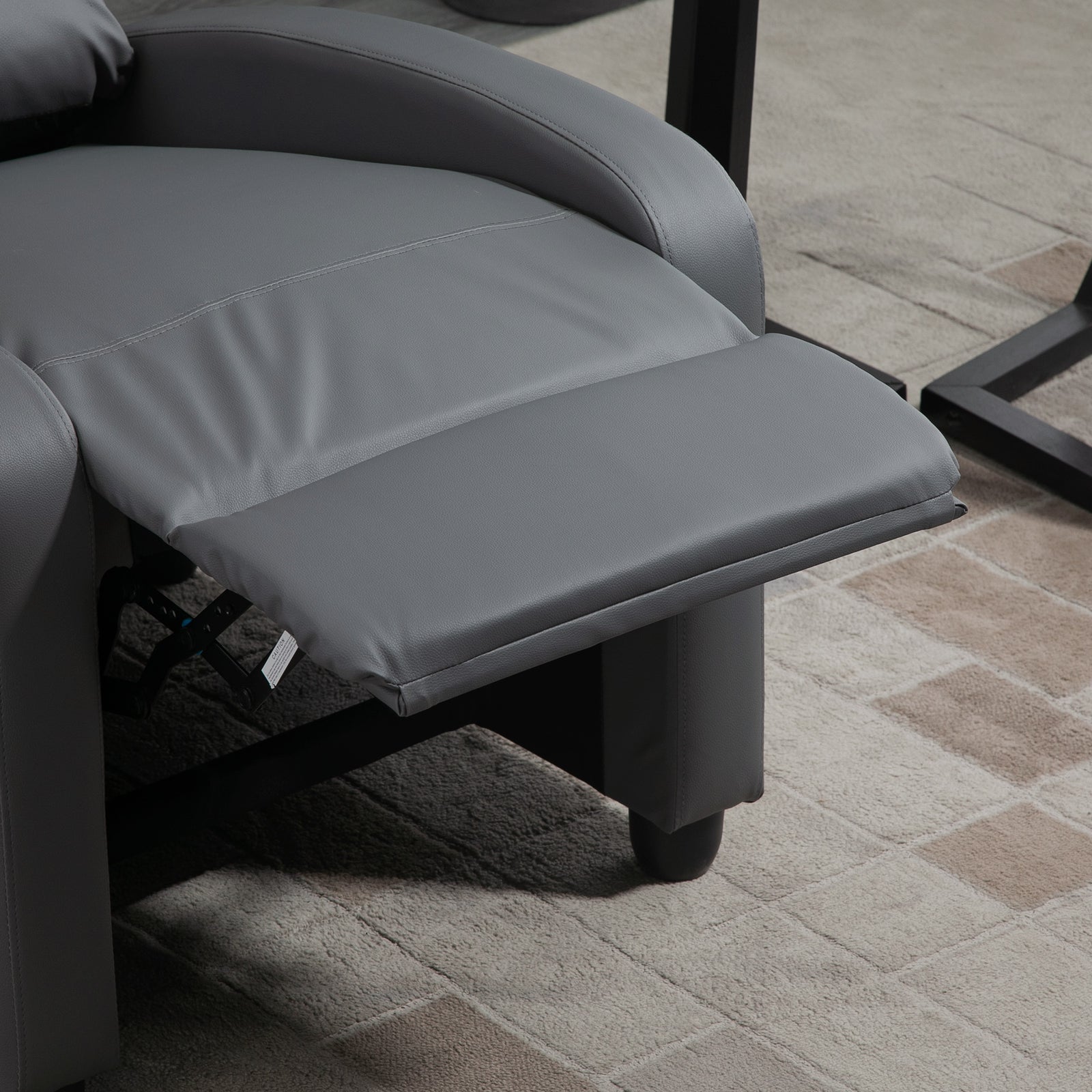 Recliner Sofa Chair Pu Leather Massage W/ Remote | Gray