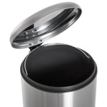 Foot Pedal Bin Stainless Steel Metal Waste Rubbish Lid