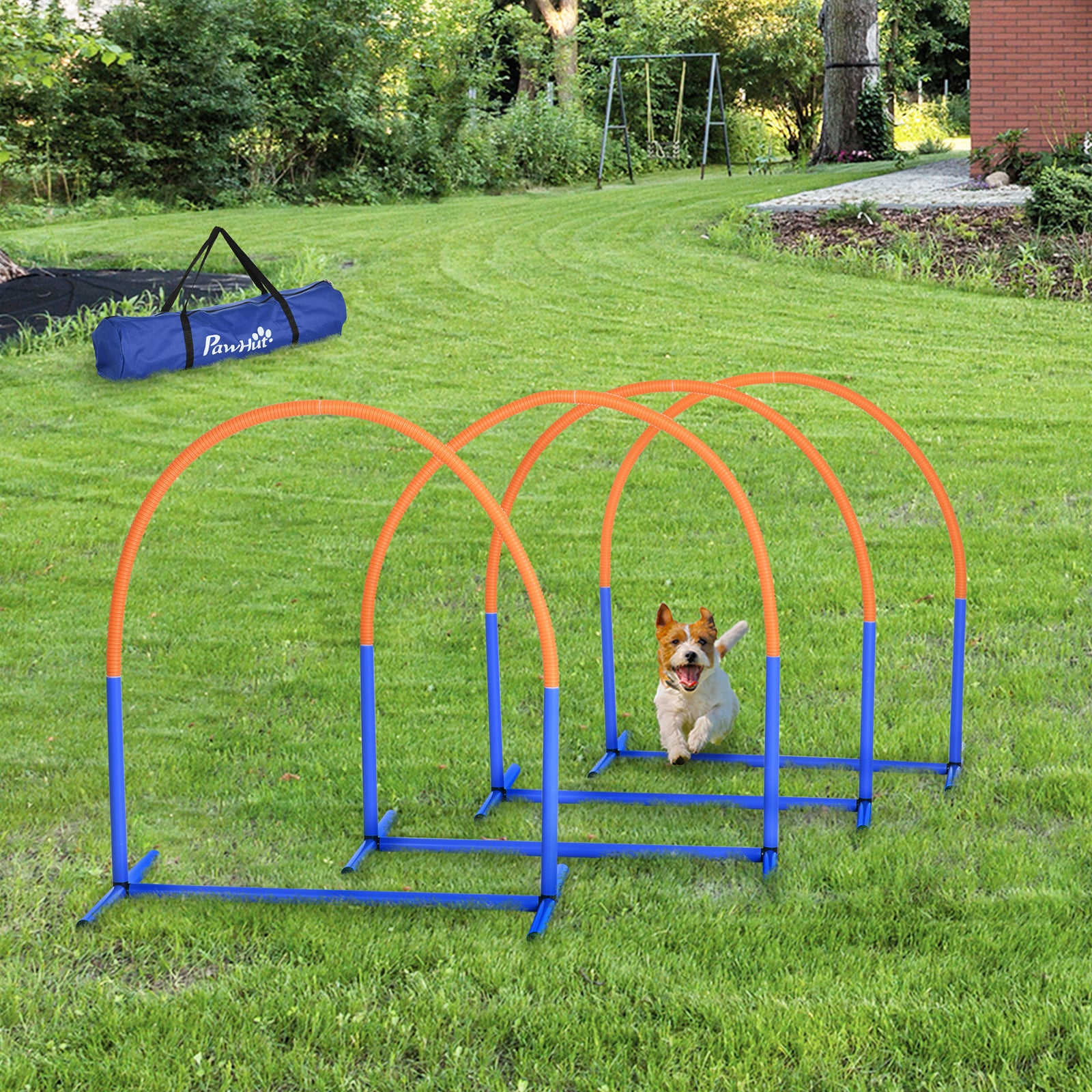 Dog Agility Training Equipment Pet Agility Training Set With Carry Bag