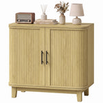 Sideboard With 2 Curved Doors And Adjustable Shelf | Oak