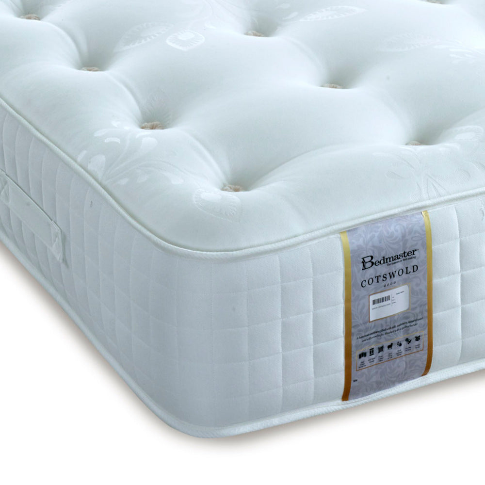 Cotswold 3000 Pocket Sprung Natural Mattress | Small Double | White