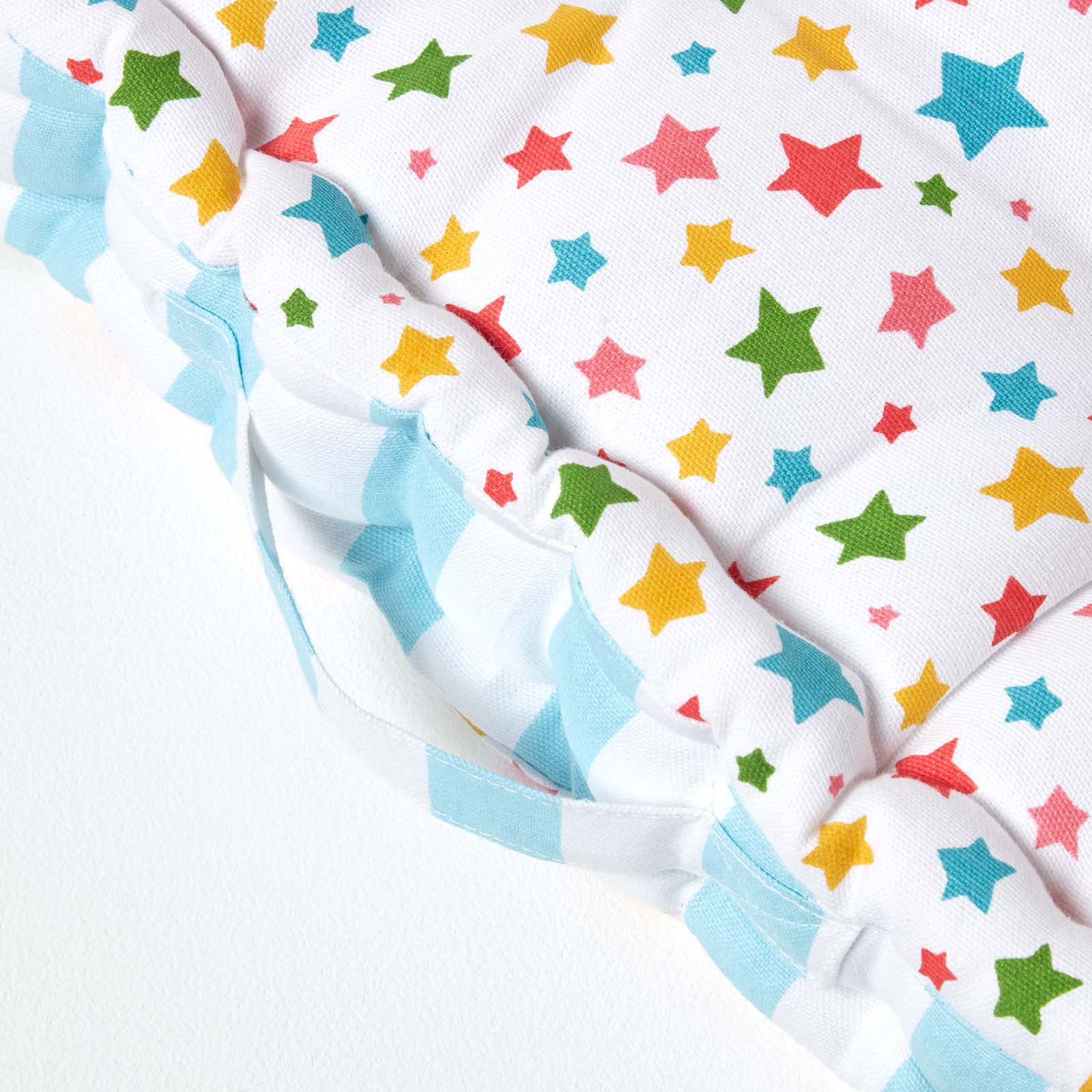Cotton Stars Floor Cushion | 50cm x 50cm | Multi Colour