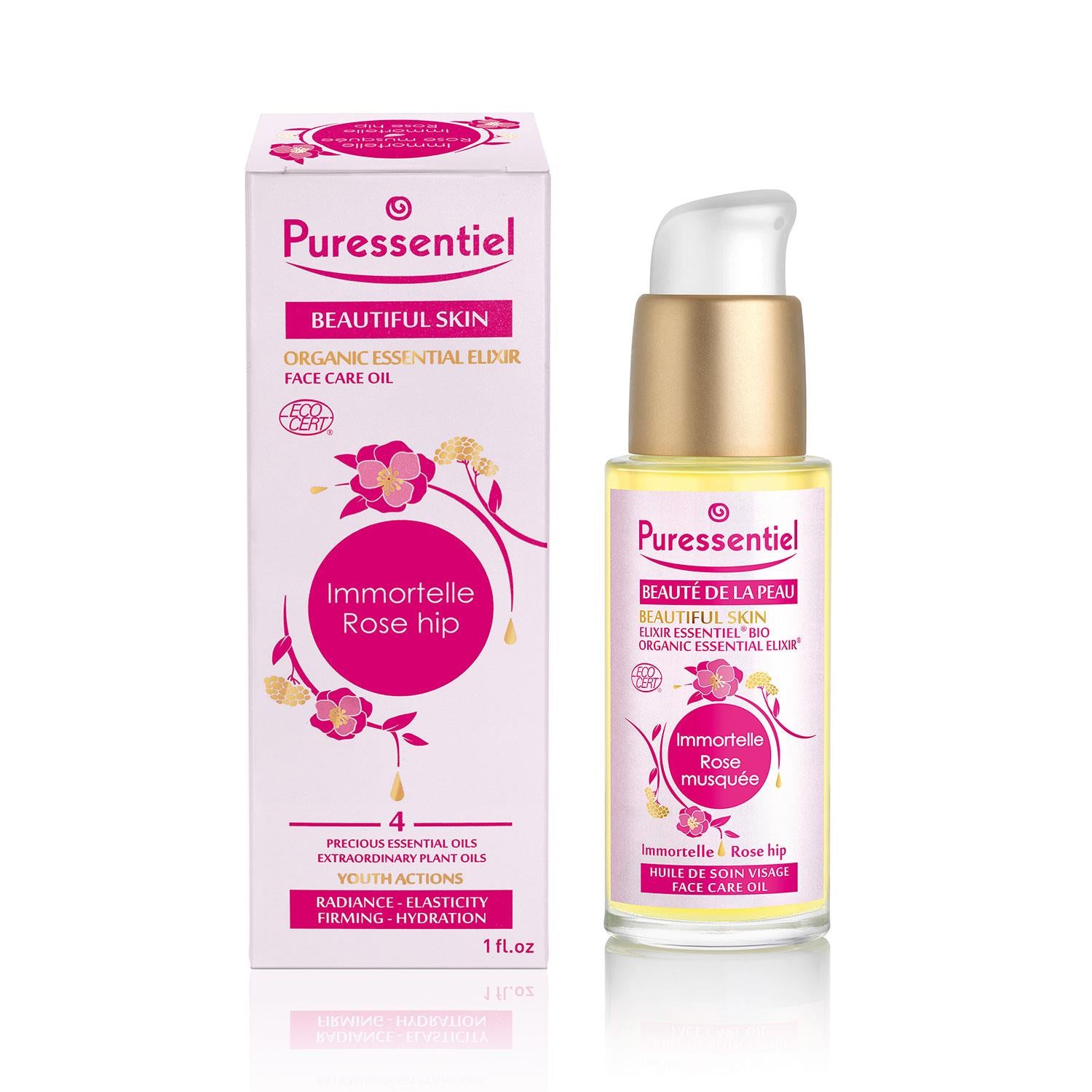 Puressentiel Beautiful Skin Essential Elixir Face Care Oil 100% Organic, 30ml