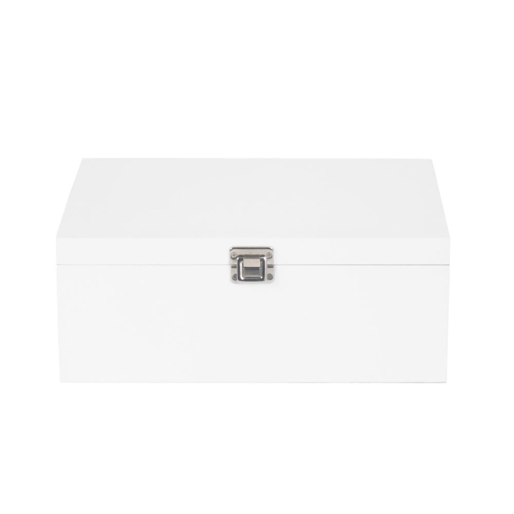 White Wooden Storage Box | Large | White