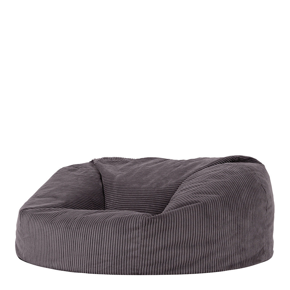 Soul Giant Cord 2-seater Bean Bag Chair | Charcoal