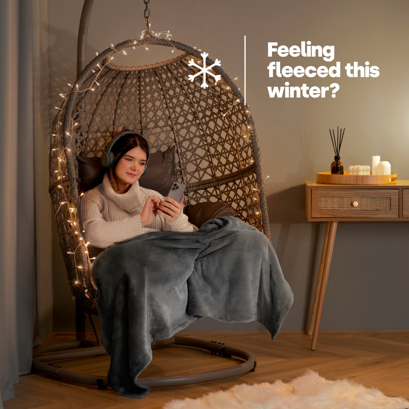 Single Fleece Blanket - Urban Chic