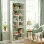 Bookcase, 6-tier Bookshelf With Anti-tipping Design | White