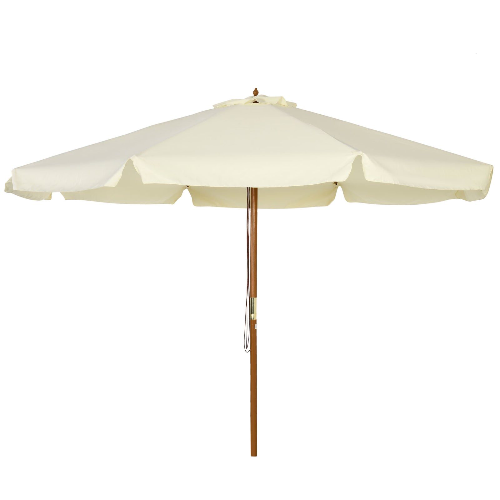 3.3m Garden Parasol With 8 Ribs - Beige